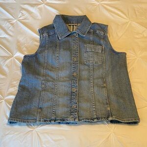 Chico's Classic Blue Denim Vest